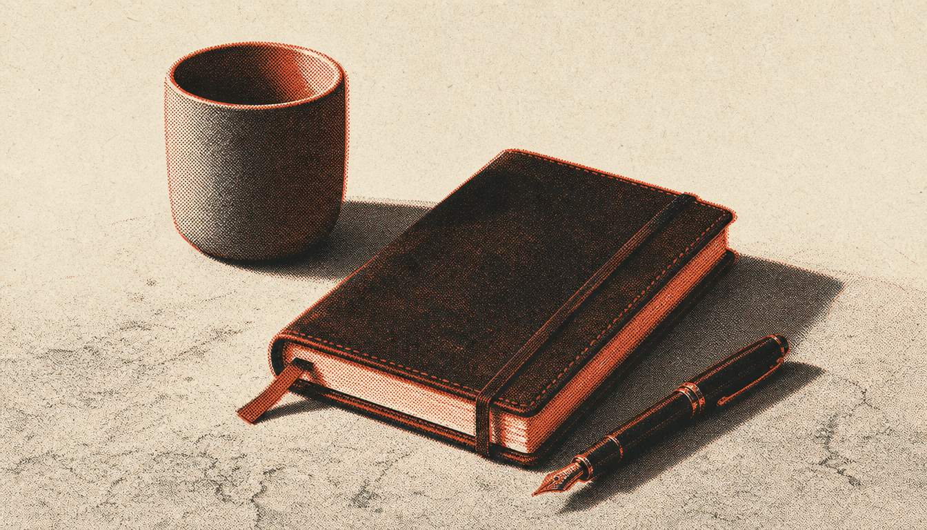 Minimalist tools for a masculine morning routine practice