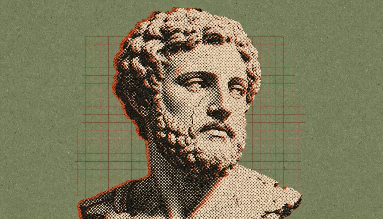 Weathered marble bust representing how to build mental toughness as a man authentically
