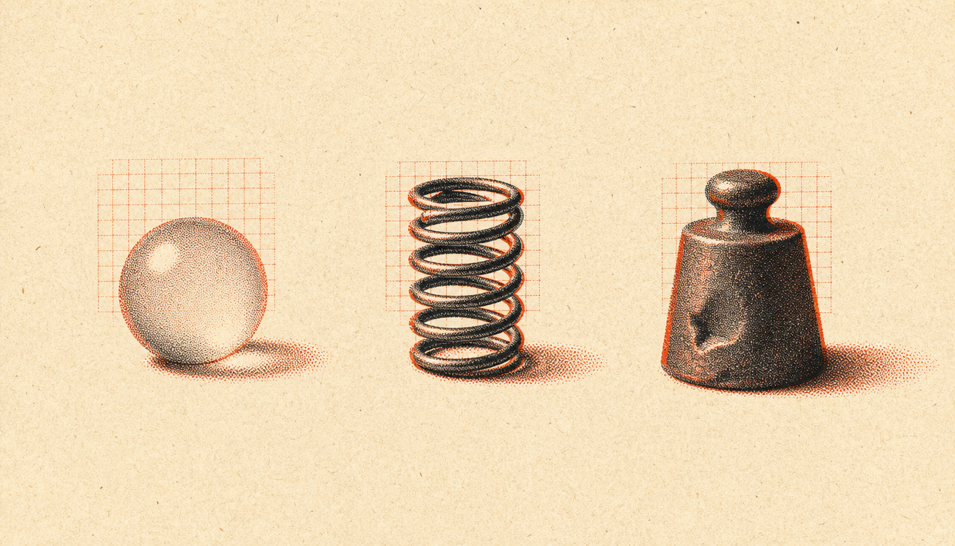Three objects representing causes when learning how to stop being lazy and undisciplined