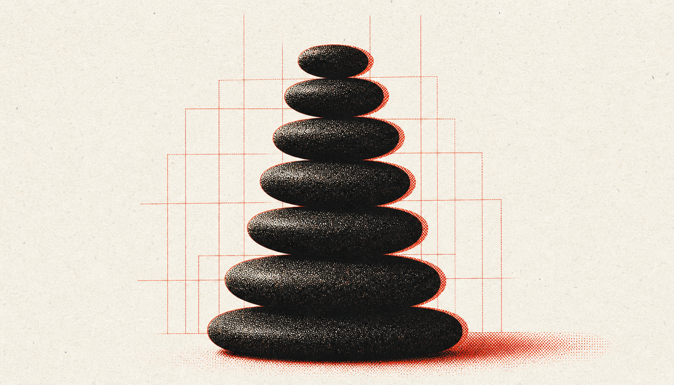 Stacked stones representing the seven-step framework for how to build a legacy