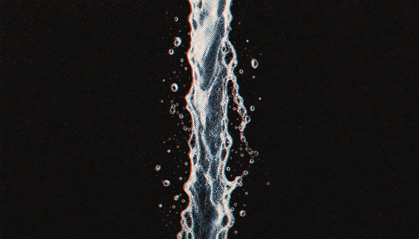 Cold water symbolizing the physical pillar of a masculine morning routine