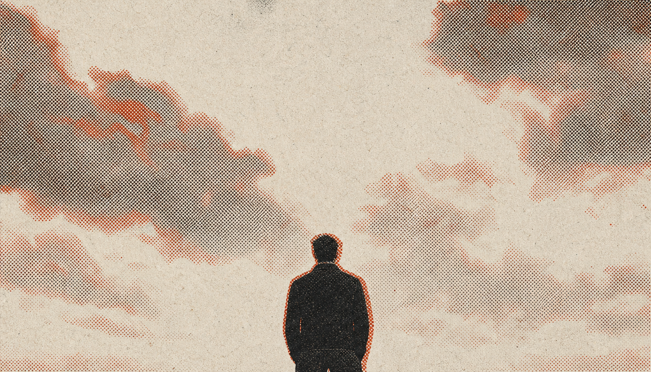 Solitary figure representing restrained masculinity from marcus aurelius meditations lessons