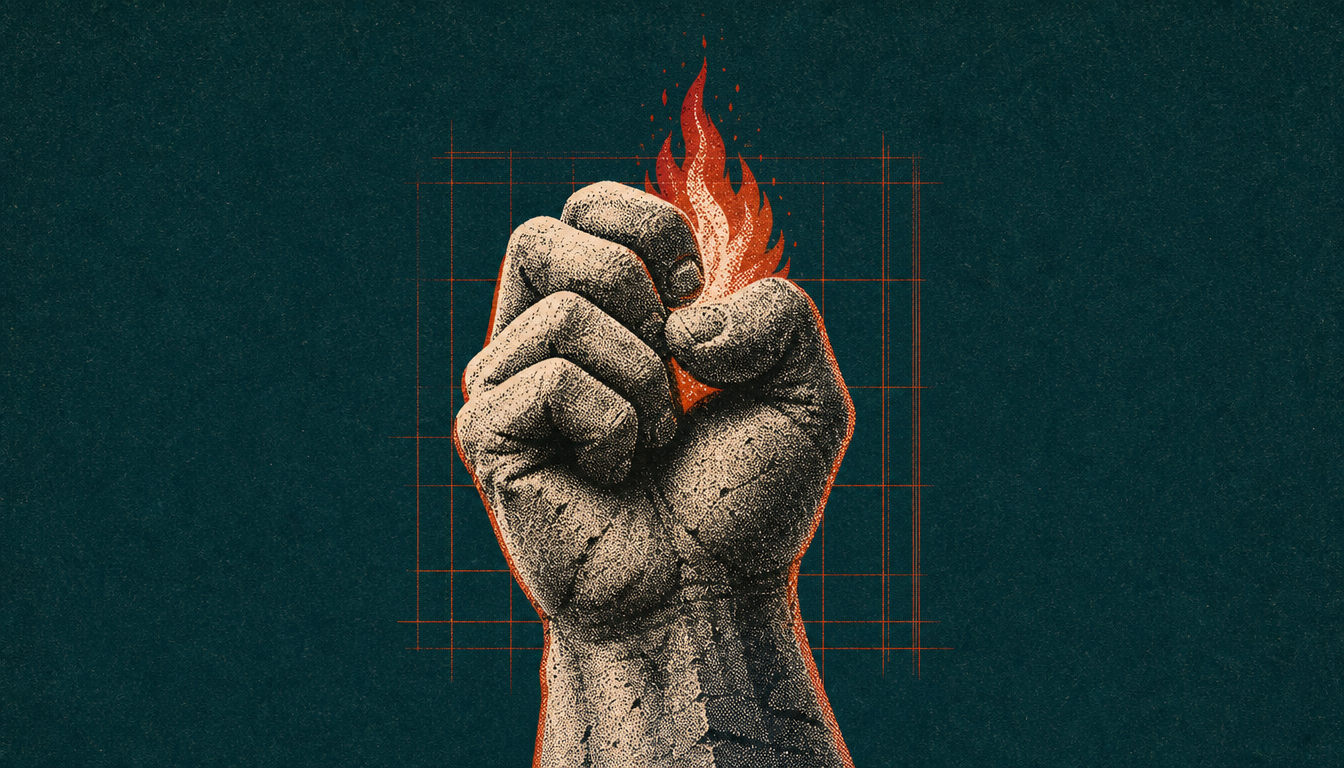 Stone hand holding flame symbolizing the mechanics behind stoic habits results