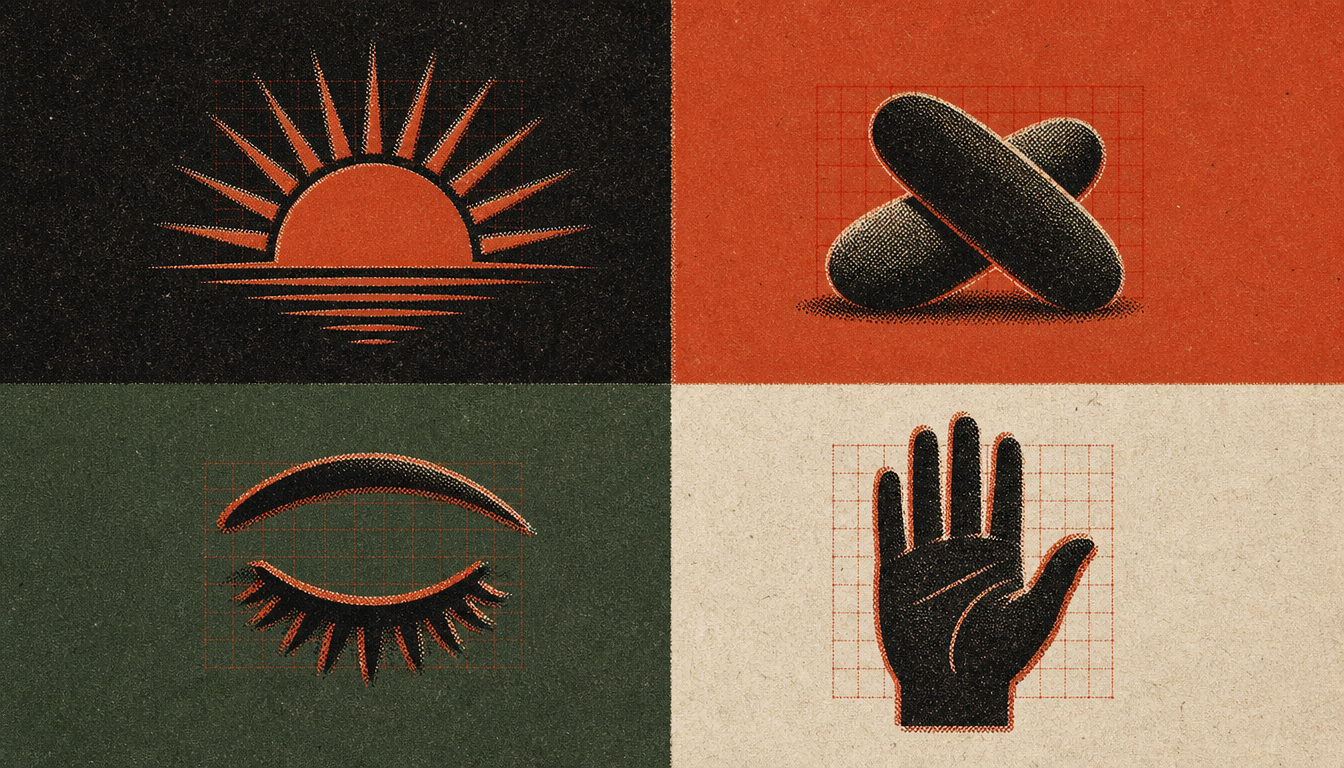 Four-quadrant graphic matching men to the right daily stoic practices