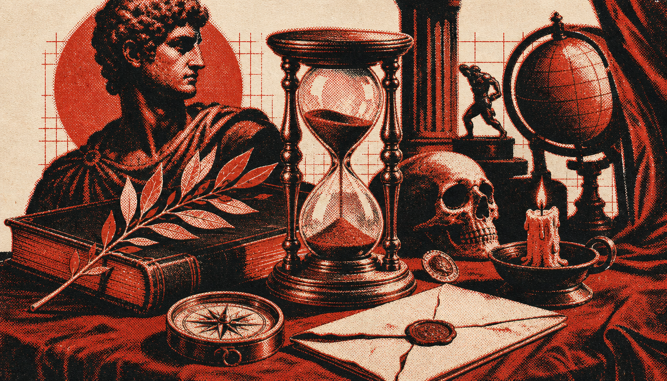 Vanitas still life symbolizing the philosophy behind how to build mental toughness as a man
