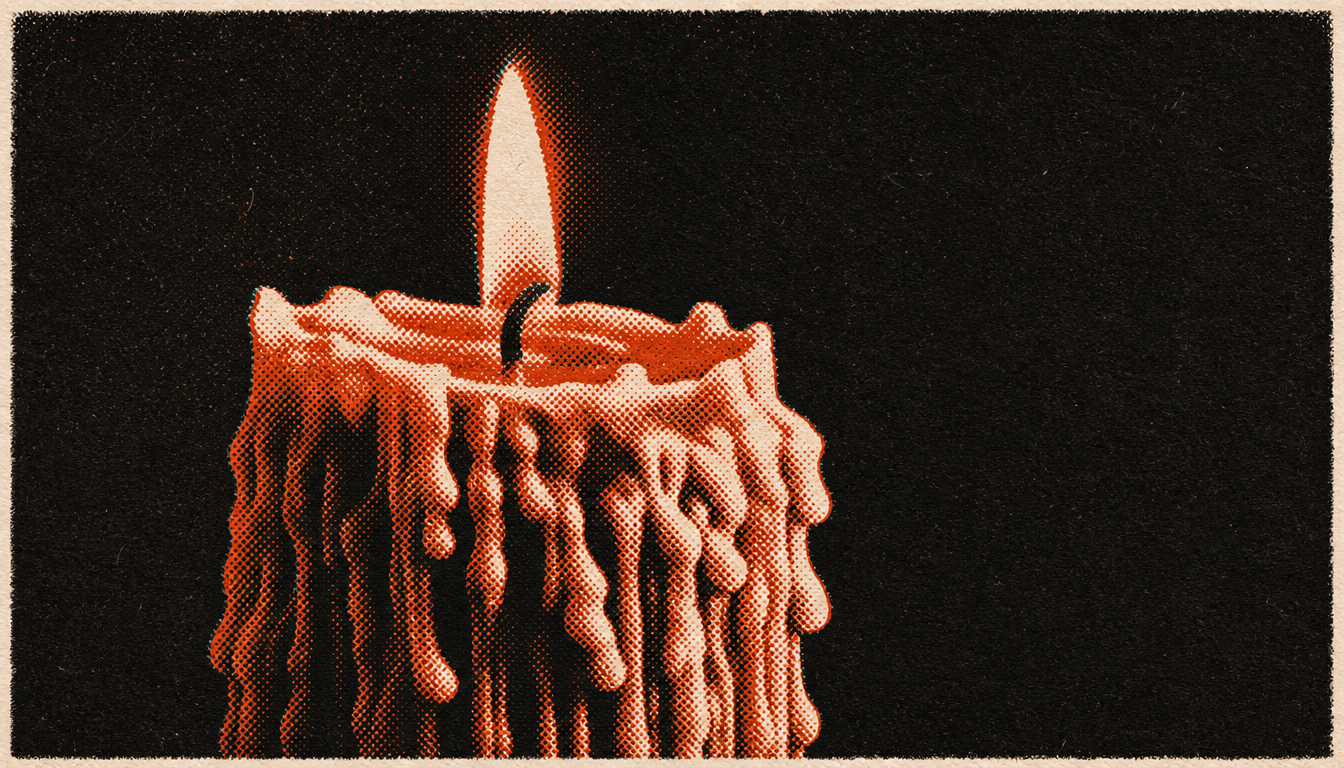 Single burning candle symbolizing legacy in marcus aurelius meditations lessons