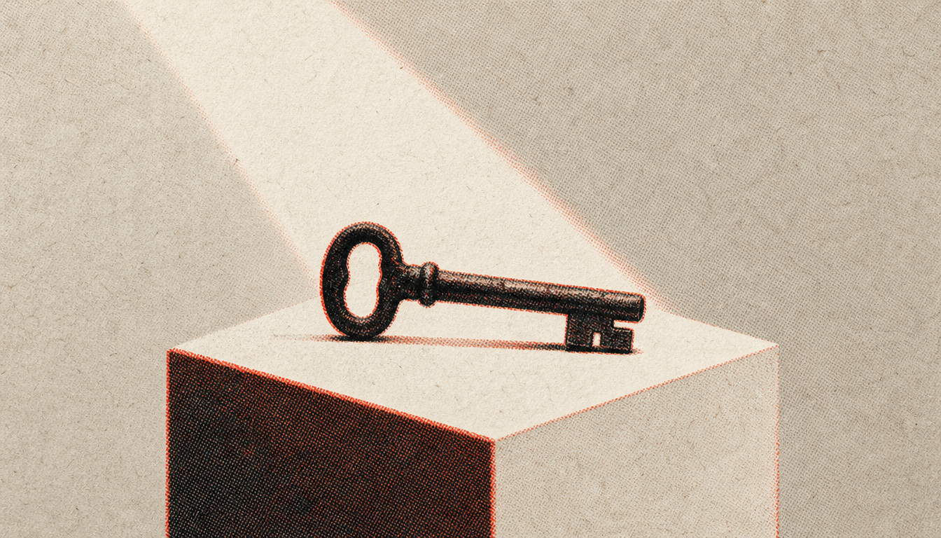 Iron key on a pedestal symbolizing transferable lessons for closing the knowledge action gap