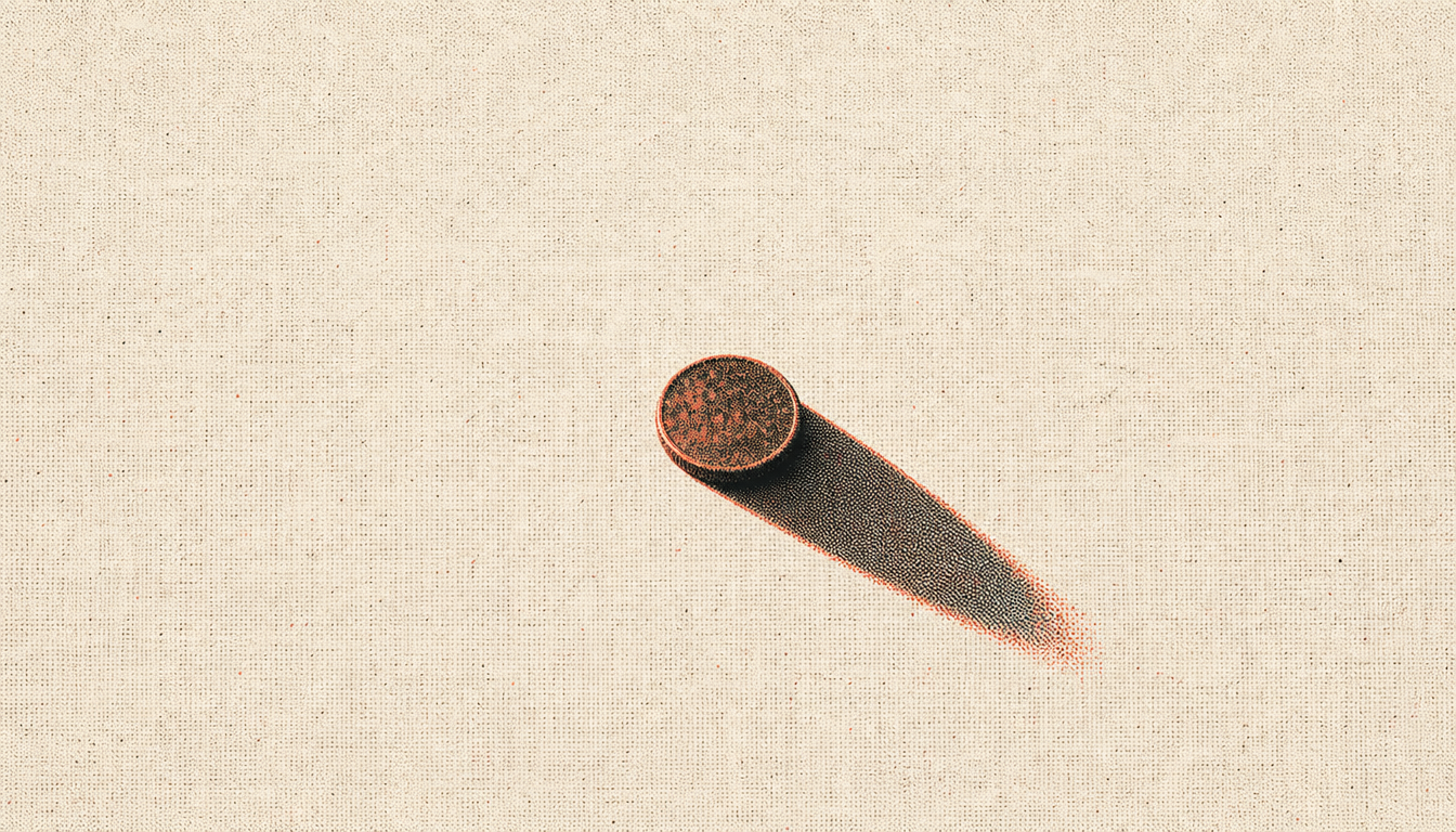 What is memento mori practiced through a small bronze reminder coin