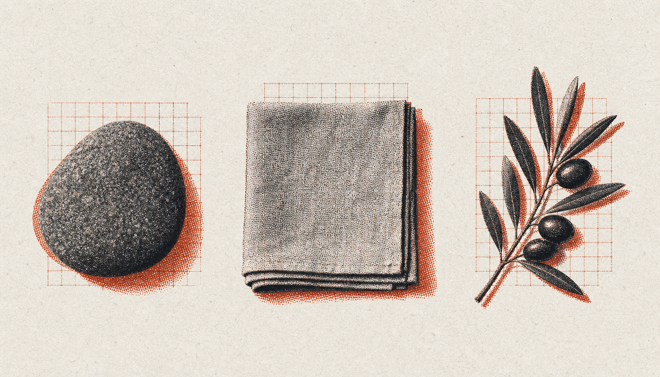 Three symbolic objects showing domains for applying from knowing to doing
